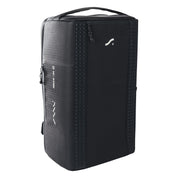 SAAL Surfpack 32L black water-resistant surf backpack, front view