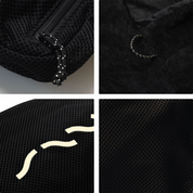 SAAL Surf Changing Poncho fabric and hang-drying hook details