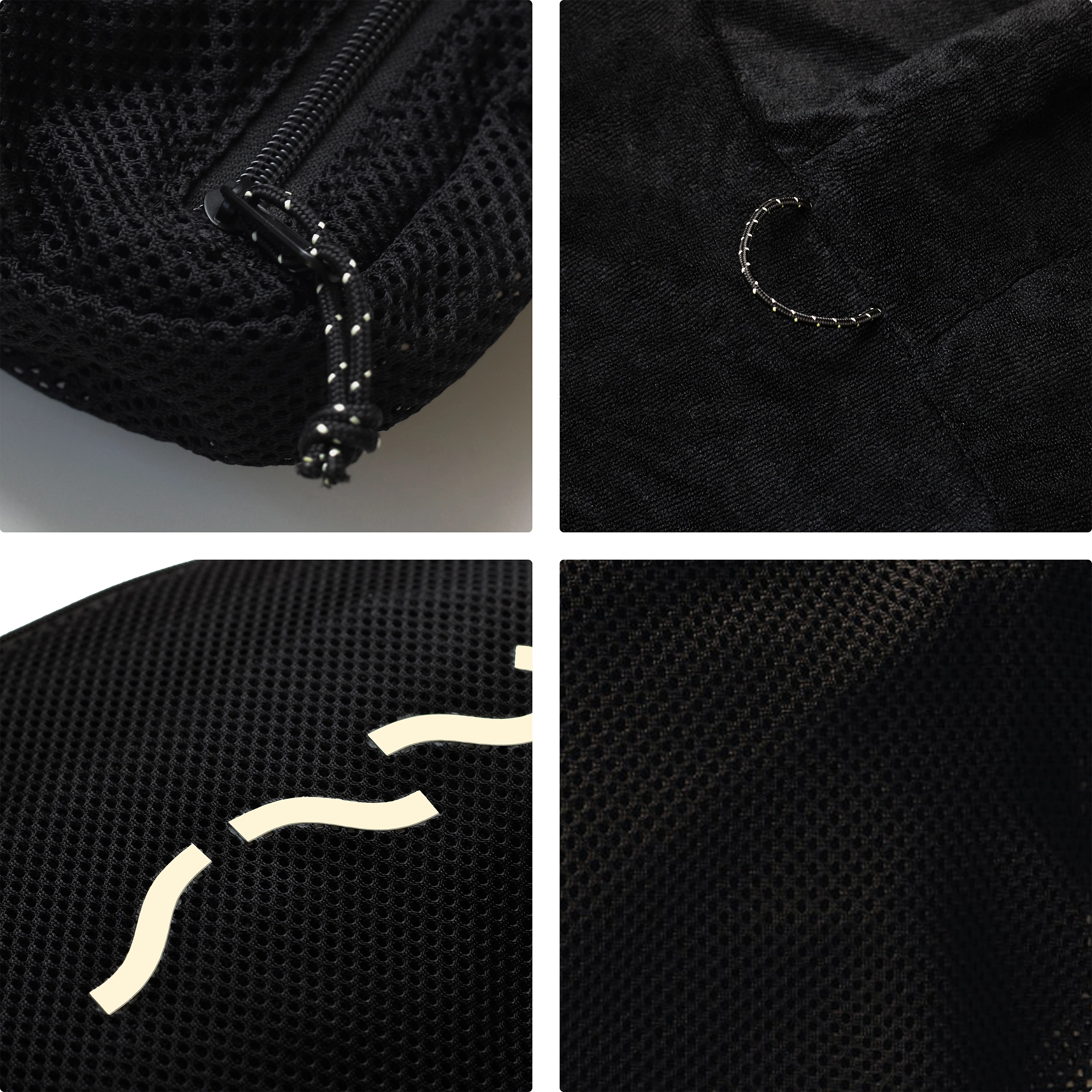 SAAL Surf Changing Poncho fabric and hang-drying hook details
