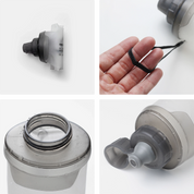 SAAL Surf Rinse details: nozzle cap, carry cord, wide fill opening and spout