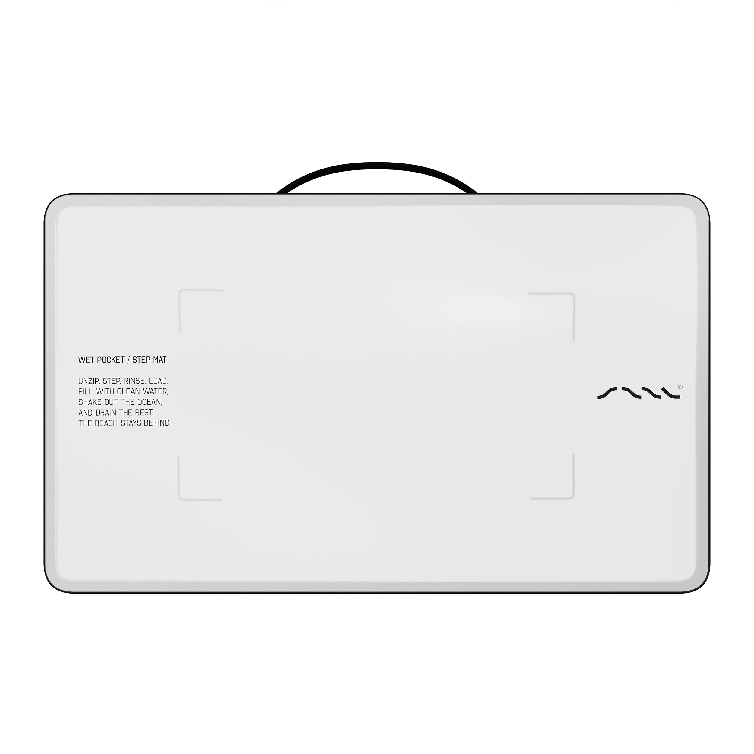 SAAL Wet Pocket step mat closed, translucent with carry handle